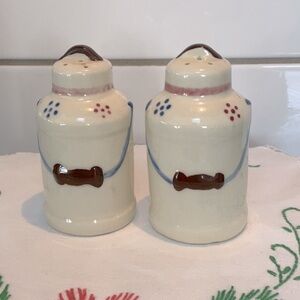 Shawnee Pottery Milk Can S&P shakers 1940-50’s